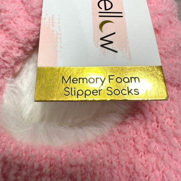 Luna Mellow Luxe Fits Sizes 5-10 Slipper Socks Happy Face Smiley Daisy WFH - Picture 2 of 5